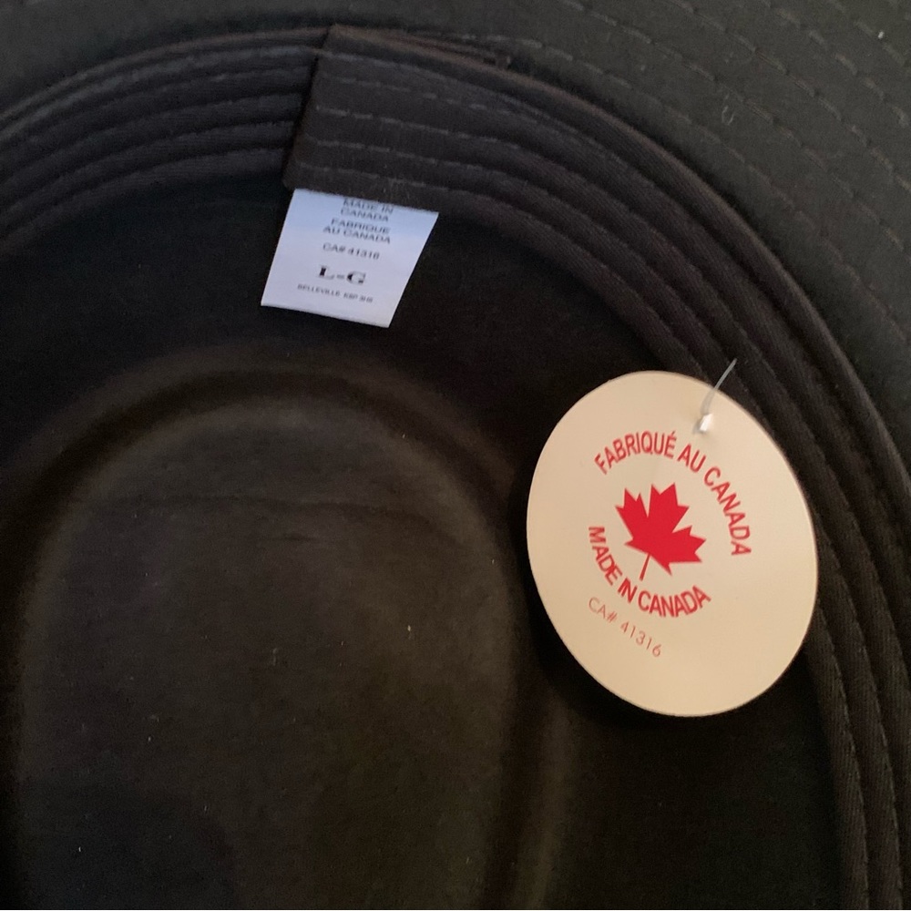 Vintage Lanning Cowboy Hat Western Black Rodeo Derby Made in Canada Size Large - Picture 7 of 10